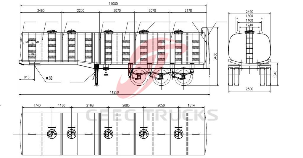 45 CBM fuel tanker trucks export Angola 45 CBM fuel tanker trucks export Angola