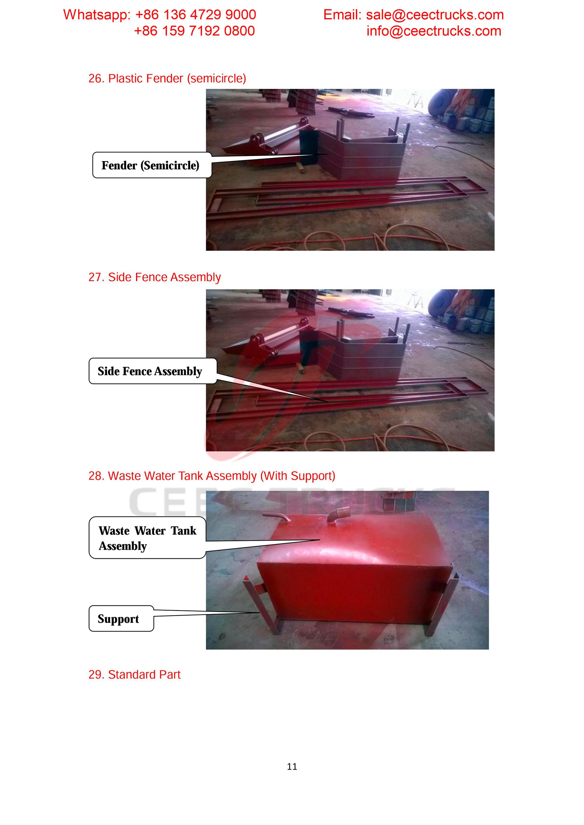 Austrial customer buy garbage compressor up body Austrial customer buy garbage compressor up body