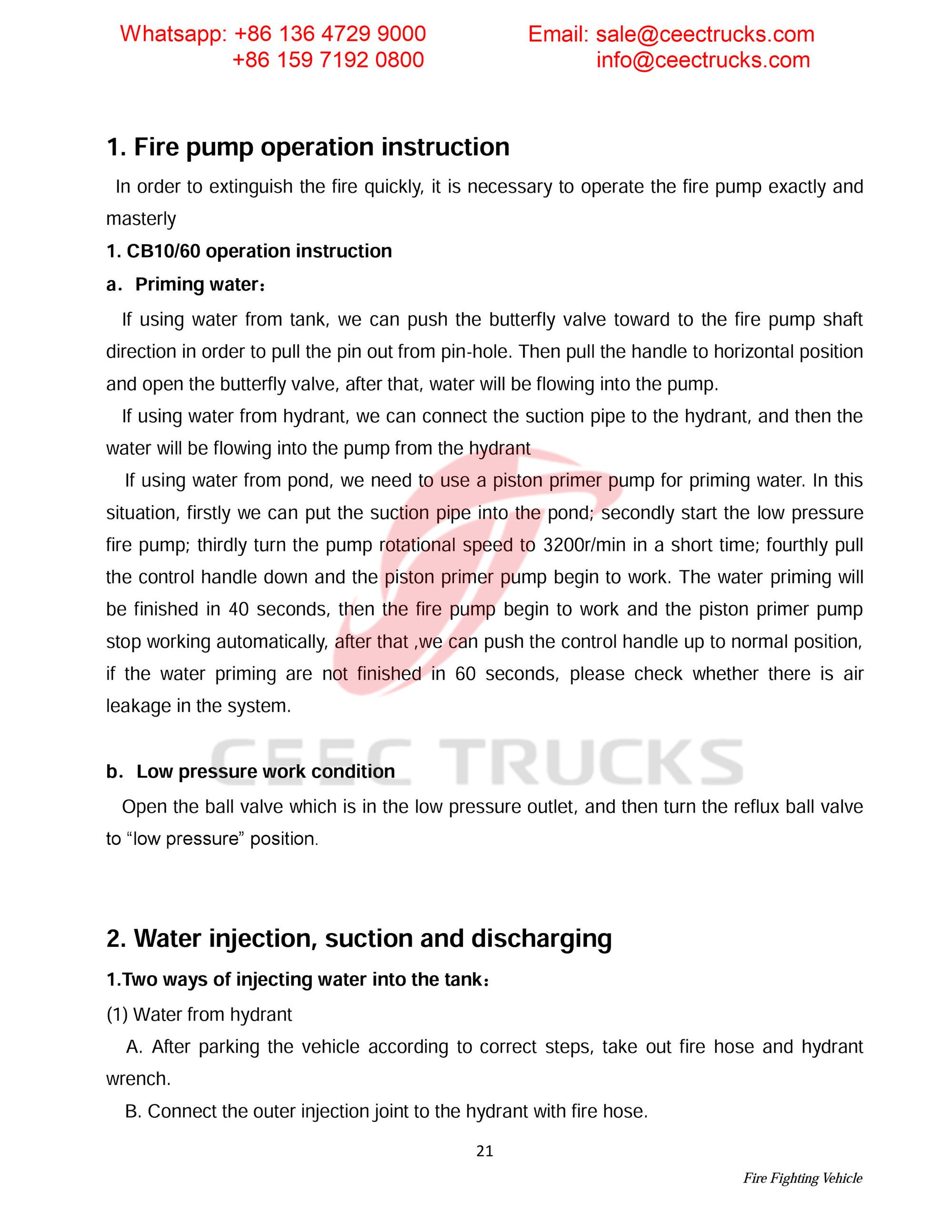 Syria ISUZU foam & water & powder fire truck Syria ISUZU foam & water & powder fire truck