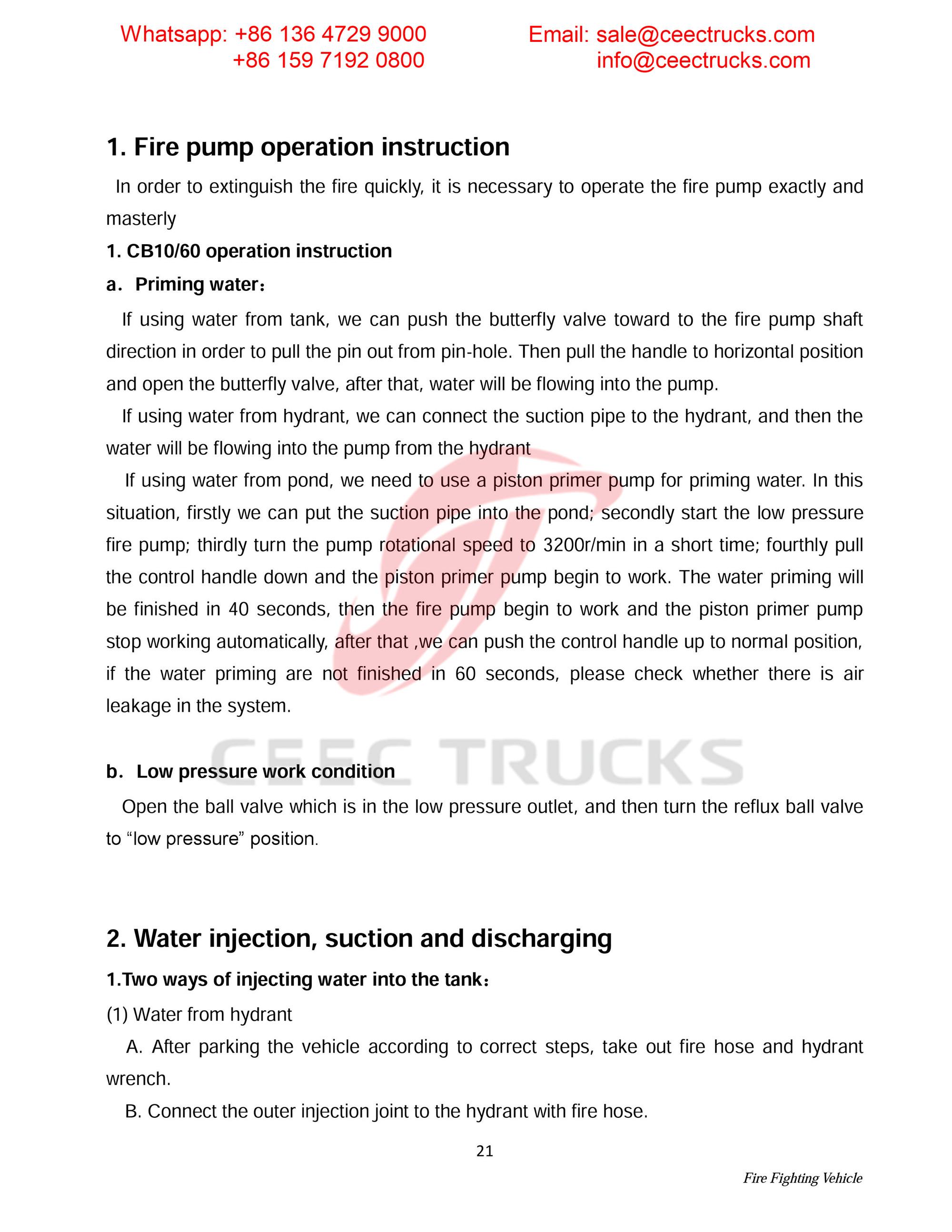 Syria ISUZU foam & water fire truck Syria ISUZU foam & water fire truck