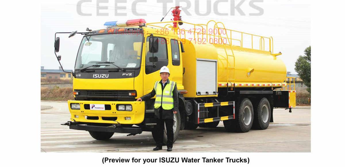 Philippines--ISUZU 14CBM water fire truck Philippines--ISUZU 14CBM water fire truck