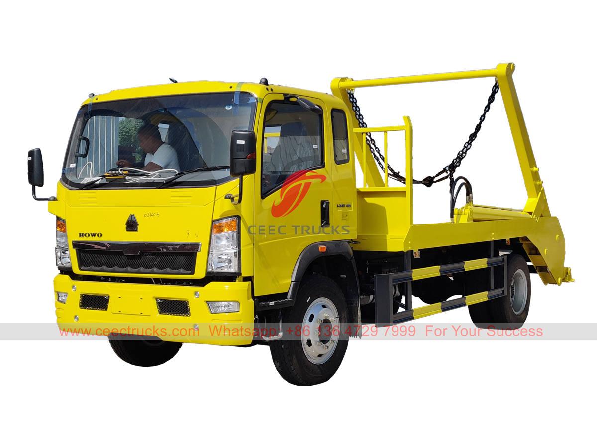 HOWO 6 wheeler swing arm garbage truck HOWO 6 wheeler swing arm garbage truck