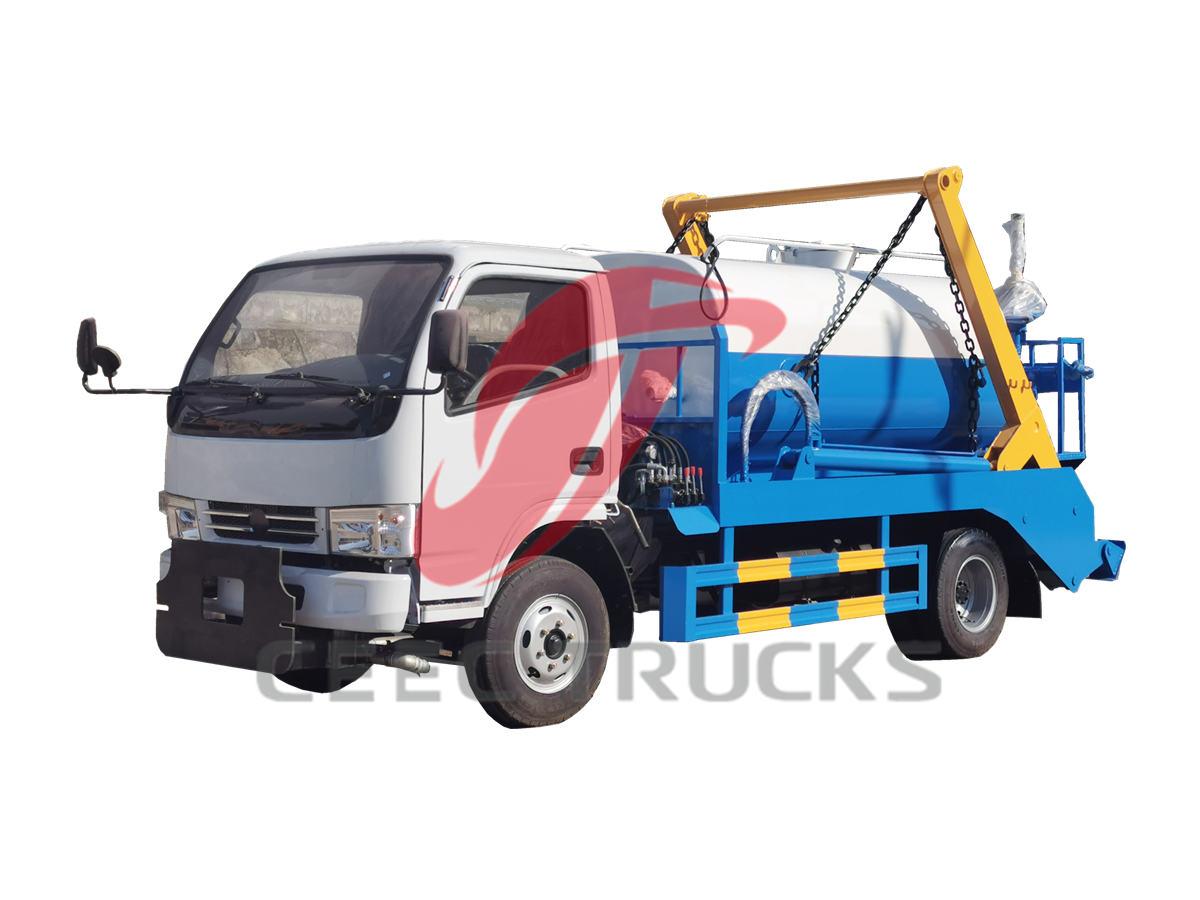 Dongfeng skip bin loader truck with water tanker Dongfeng skip bin loader truck with water tanker