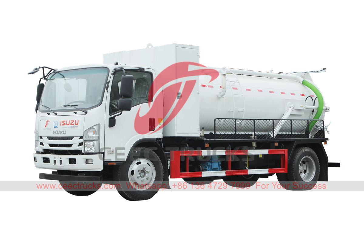 ISUZU 6000 liters vacuum suction truck with MORO pump ISUZU 6000 liters vacuum suction truck with MORO pump