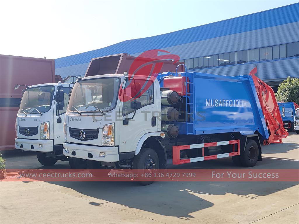DONGFENG CNG 6cbm garbage compactor truck export DONGFENG CNG 6cbm garbage compactor truck export