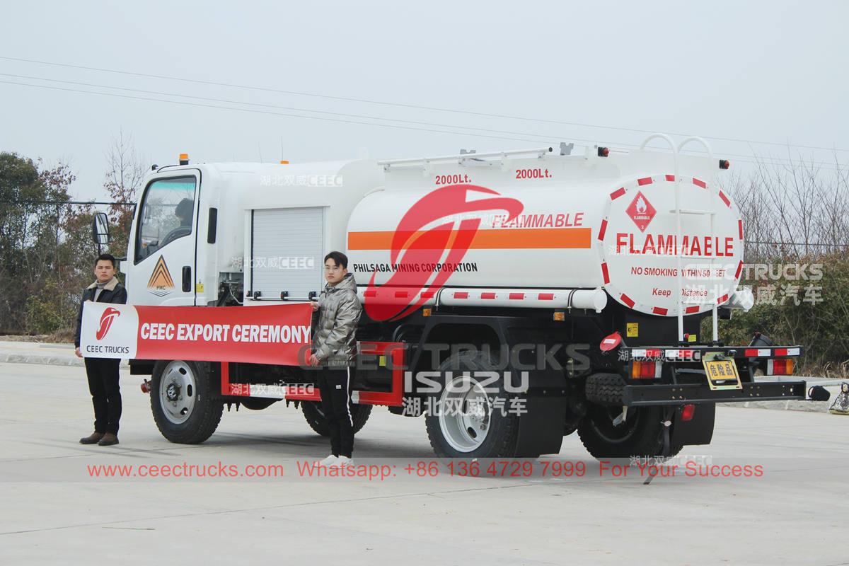 ISUZU 700P 4Ã4 5000 liters fuel dispenser truck for sale ISUZU 700P 4Ã4 5000 liters fuel dispenser truck for sale