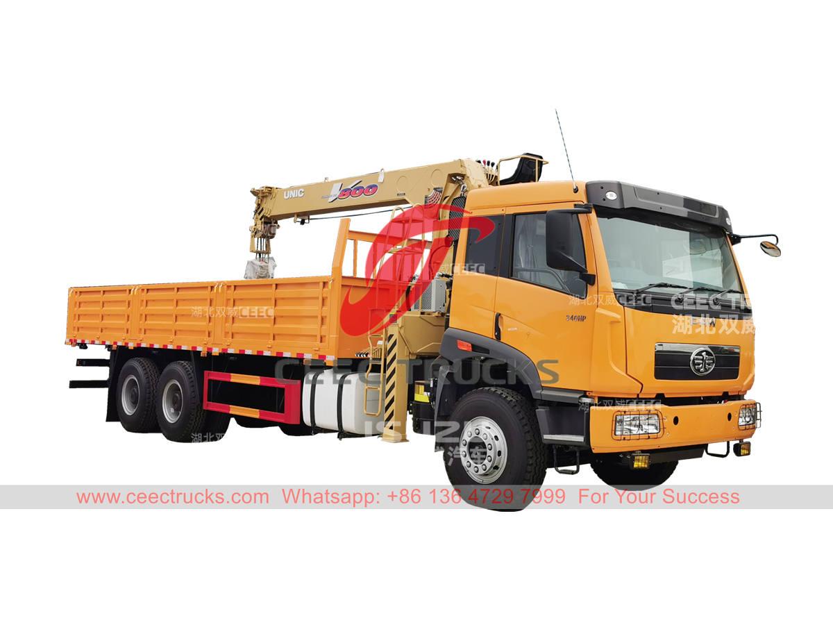 FAW 6×4 340HP crane truck at best price FAW 6×4 340HP crane truck at best price