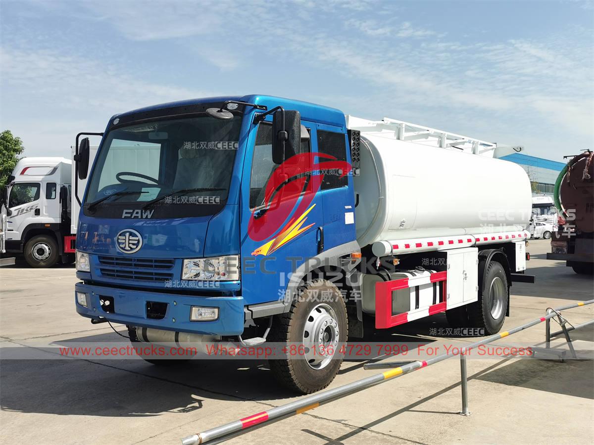 Brand new FAW 6 wheeler 12000 liters oil tank truck for sale Brand new FAW 6 wheeler 12000 liters oil tank truck for sale