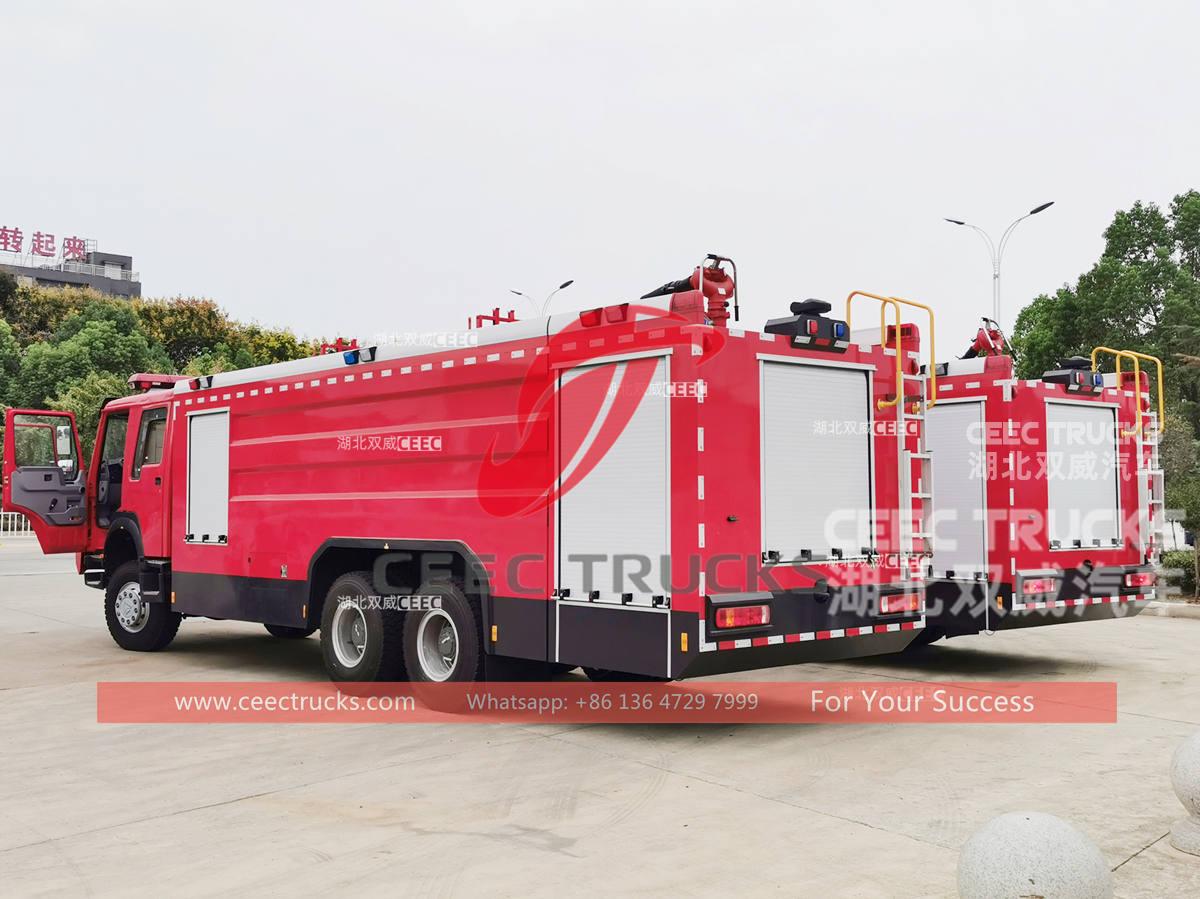 Brand new HOWO 6Ã6 all wheel drive fire rescue tender for sale Brand new HOWO 6Ã6 all wheel drive fire rescue tender for sale