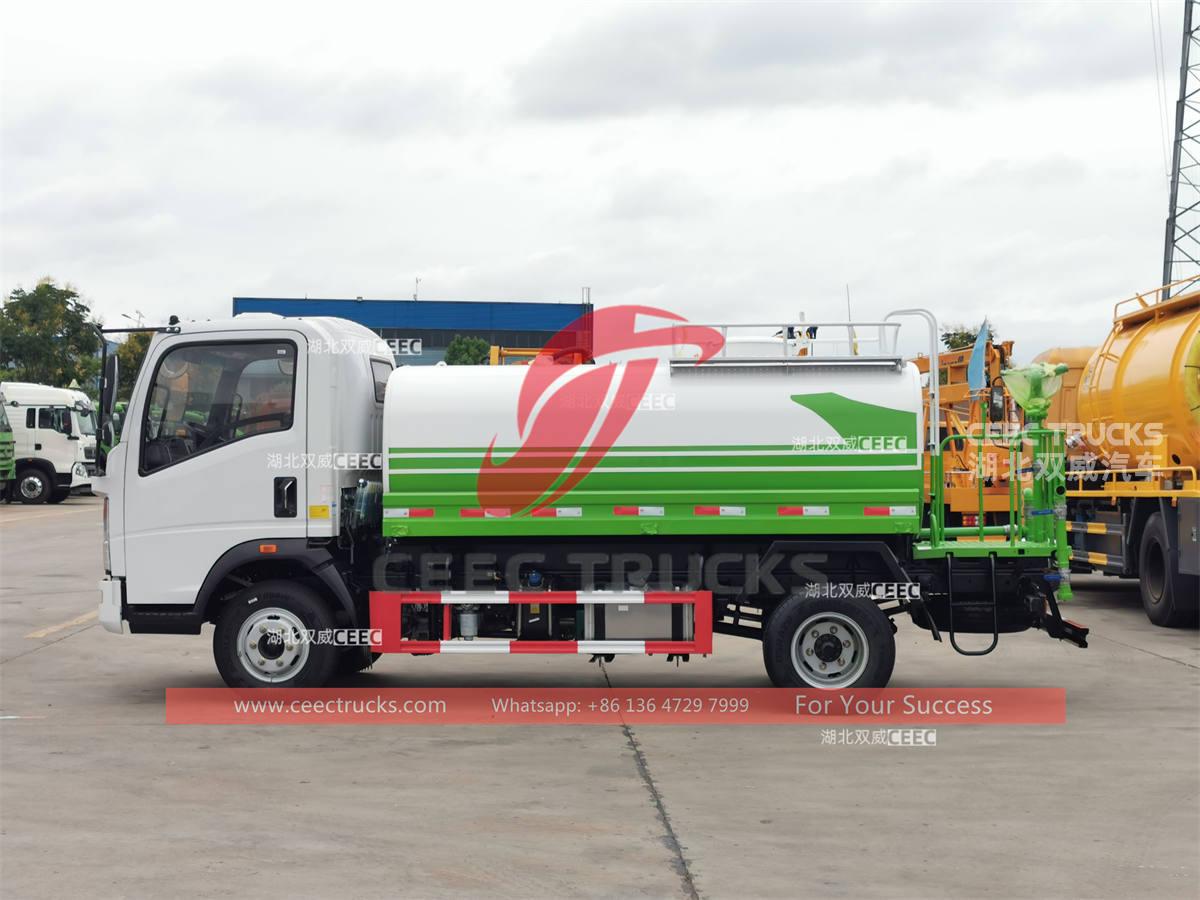 Customized HOWO 116HP 5000 liters water truck for sale Customized HOWO 116HP 5000 liters water truck for sale