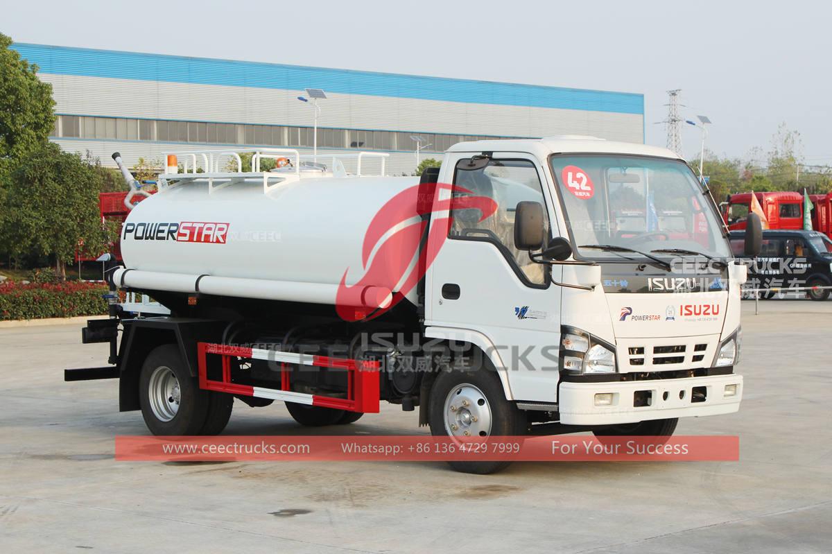 ISUZU 6 wheeler 130HP stainless steel water tank truck ISUZU 6 wheeler 130HP stainless steel water tank truck