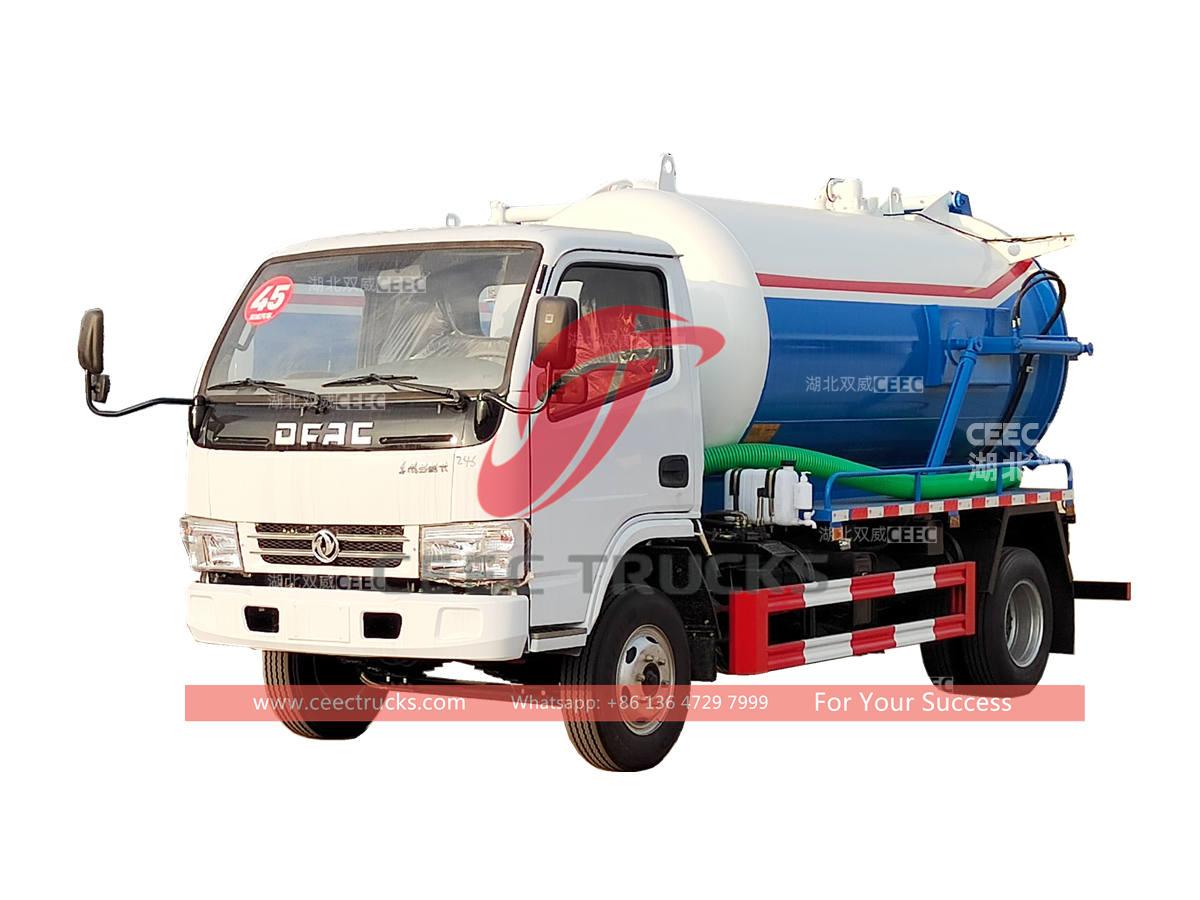 Dongfeng 4&Atilde;2 small vacuum sewage suction trucks for sale