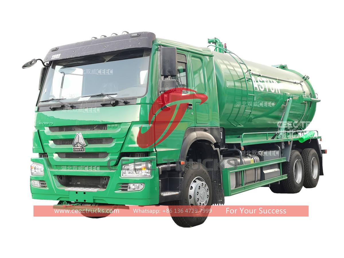 HOWO 20CBM vacuum sewage pump truck for sale HOWO 20CBM vacuum sewage pump truck for sale
