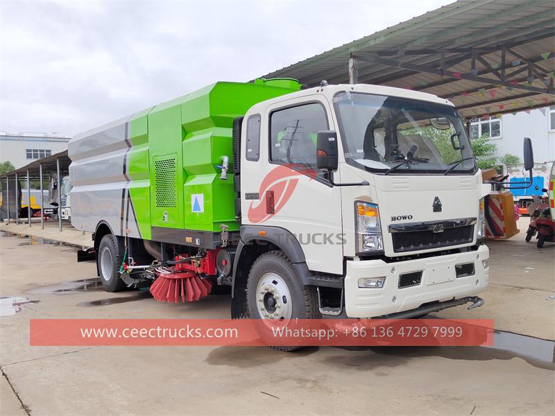 Howo RHD 10cbm street road sweeping truck Howo RHD 10cbm street road sweeping truck