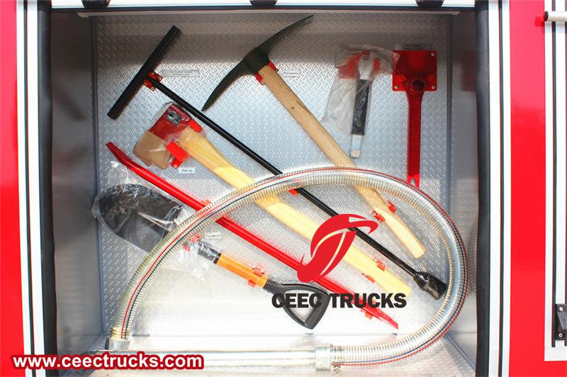 Fire axe, shovel, pickaxe, fire wrench Fire axe, shovel, pickaxe, fire wrench