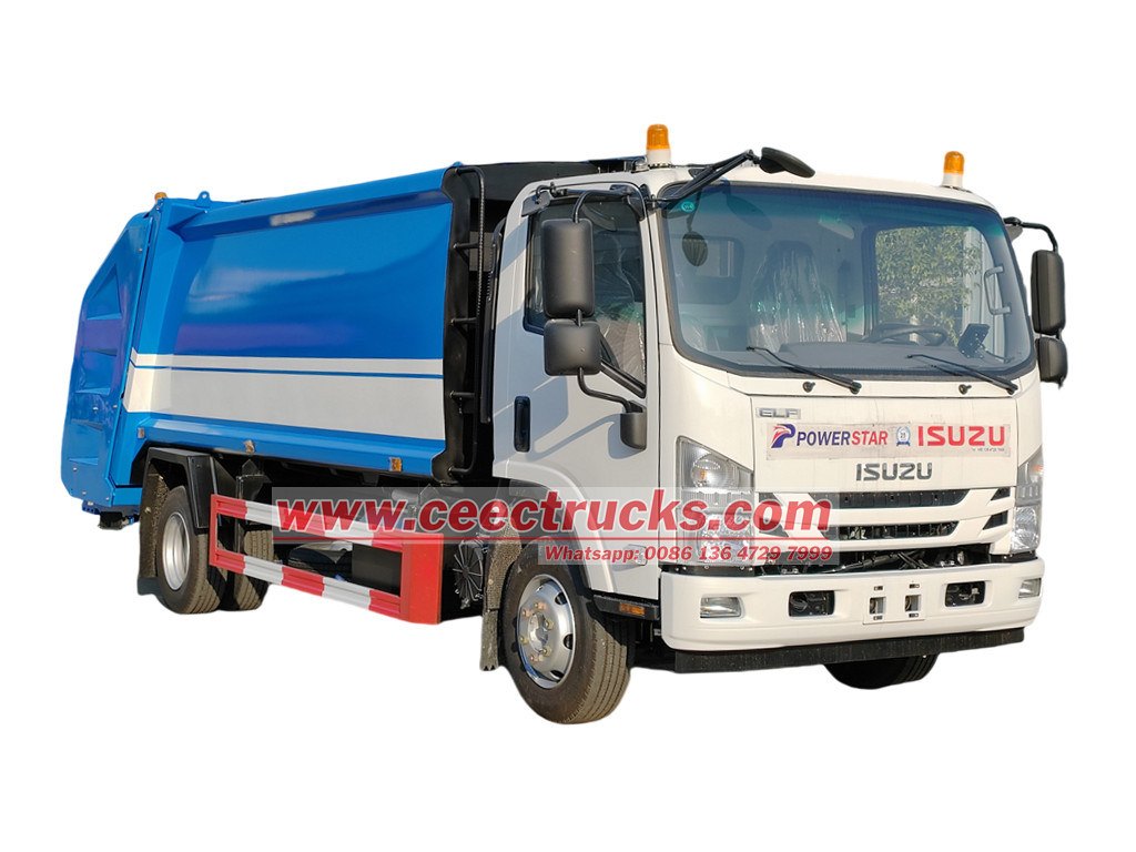 Isuzu 10cbm refuse compactor truck