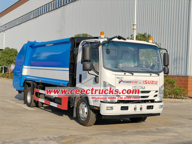 Isuzu 10cbm rear loader compactor truck
