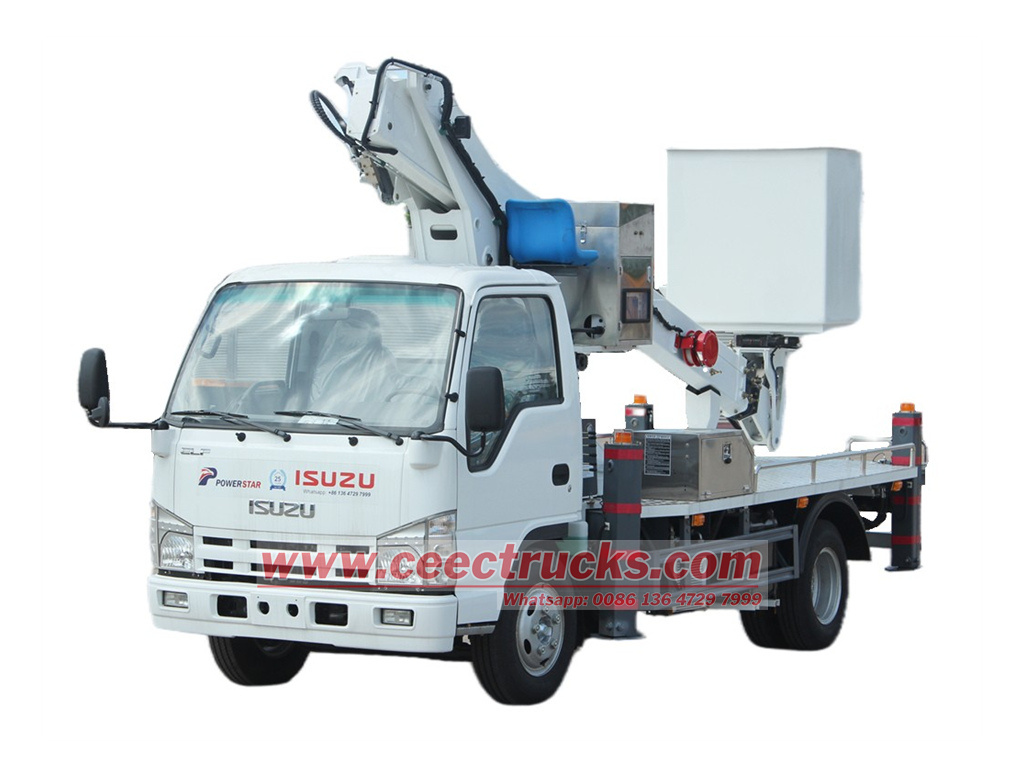 ISUZU 12m straight aerial work platform truck ISUZU aerial platform truck