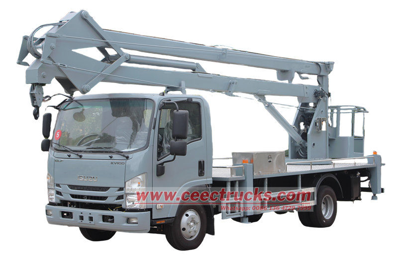 Isuzu aerial platform truck