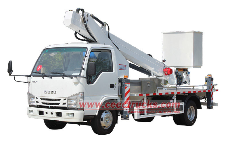 Isuzu telescopic platform truck