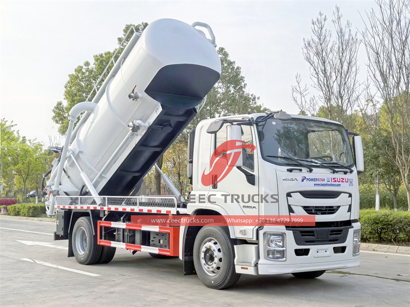 ISUZU FTR Clean Combined vacuum Sewage Tanker ISUZU FTR Clean Combined vacuum Sewage Tanker