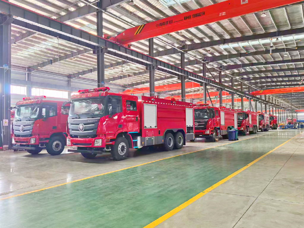 FOTON fire fighting trucks ready for shipment
