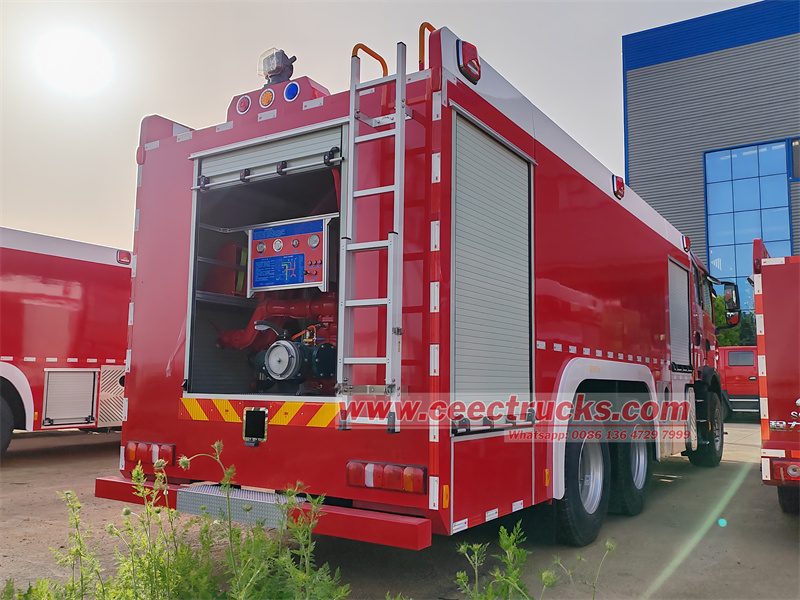 HOWO 6x4 heavy rescue apparatus fire truck