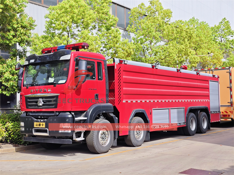 Howo 8x4 fire fighting truck