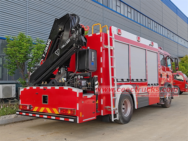 HOWO 4X2 Fire Rescue Truck Mounted Crane HOWO 4X2 Fire Rescue Truck Mounted Crane
