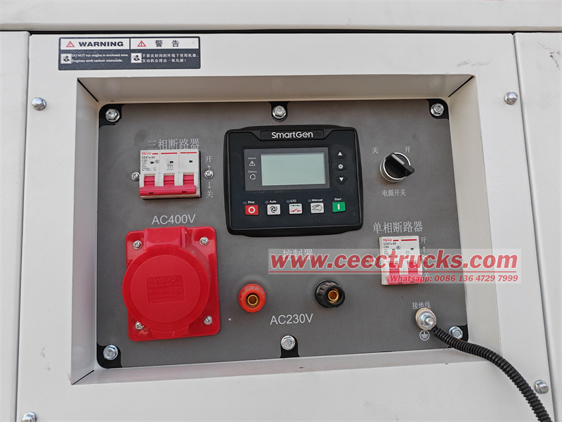 HOWO 4x2 Mobile Lighting Fire Truck with knuckle Crane