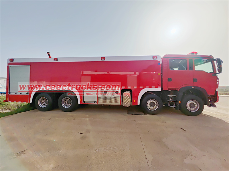 HOWO TX460 8x4 water fire engine