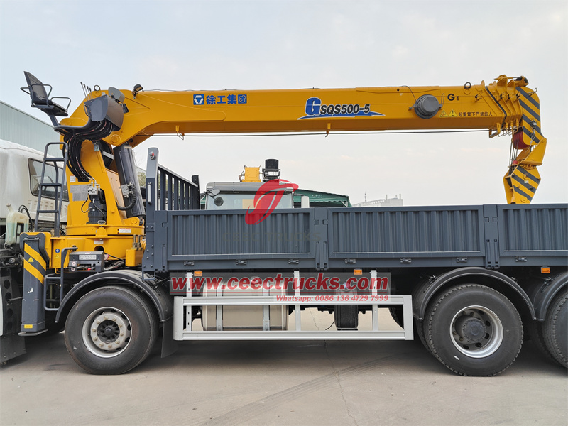 Isuzu 6WG1 520HP GIGA truck mounted crane