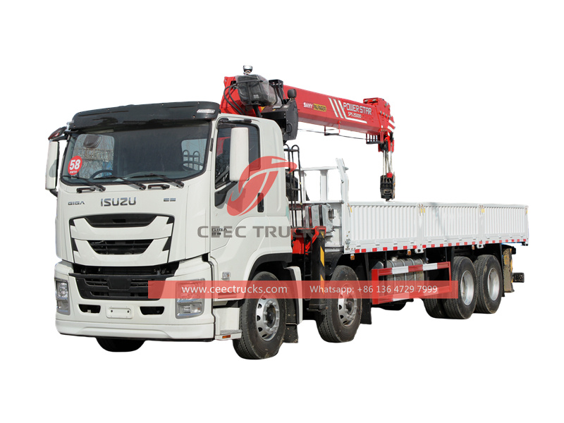 Isuzu GIGA boom truck 18tons crane 
