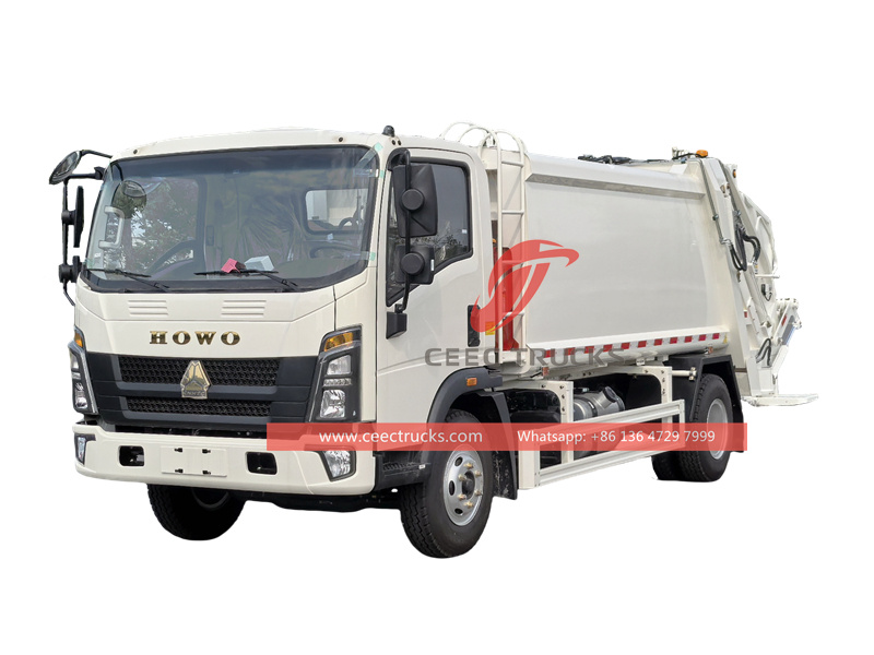 Howo rear loader garbage truck