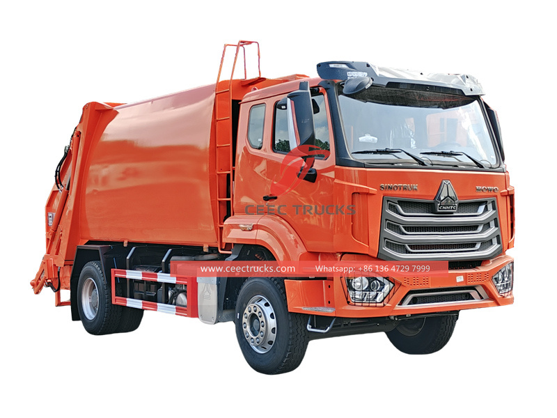 Howo rear loader garbage truck