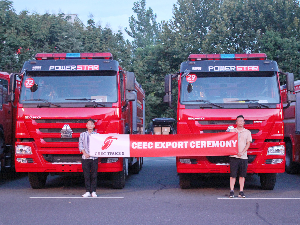 HOWO fire engine tanker truck for sale