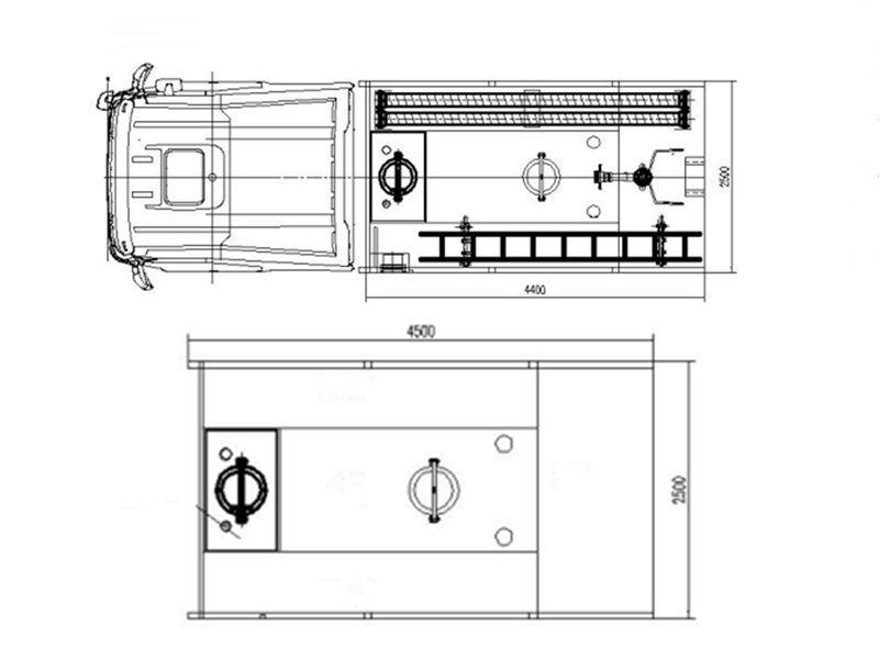 HOWO TX 4x2 foam water fire truck