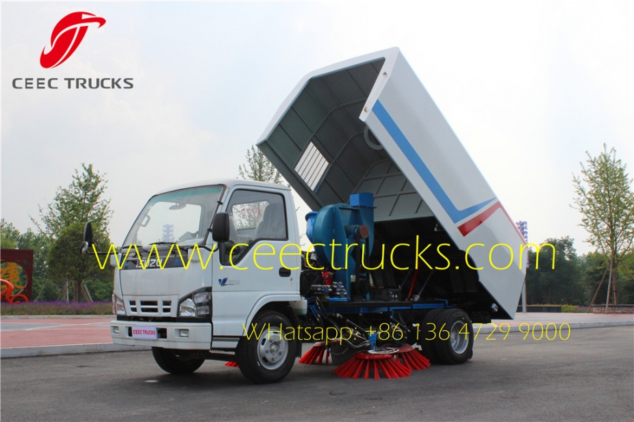 best isuz 4 CBM road sweeper truck