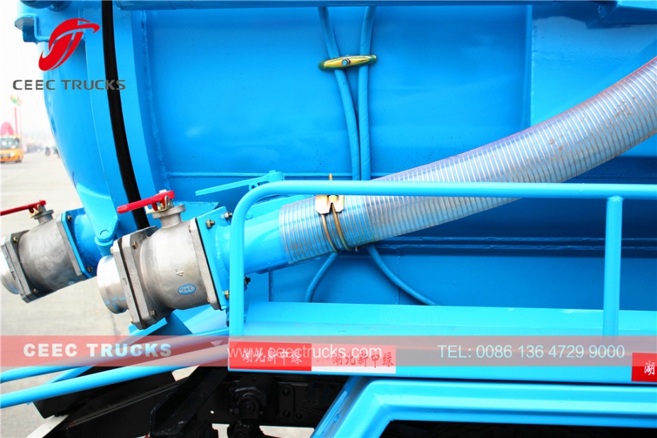 Lori sedutan lubang najis Dongfeng 8,000L