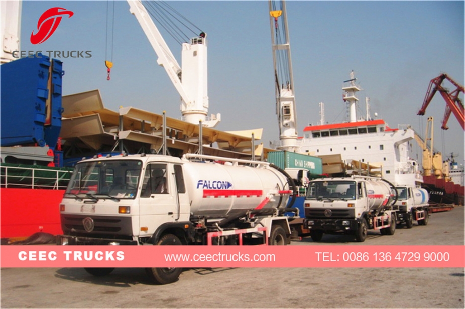 Lori tangki vakum Dongfeng 10,000L