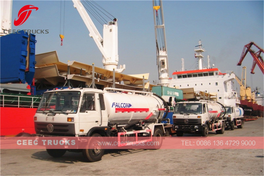 Lori tangki vakum Dongfeng 10,000L