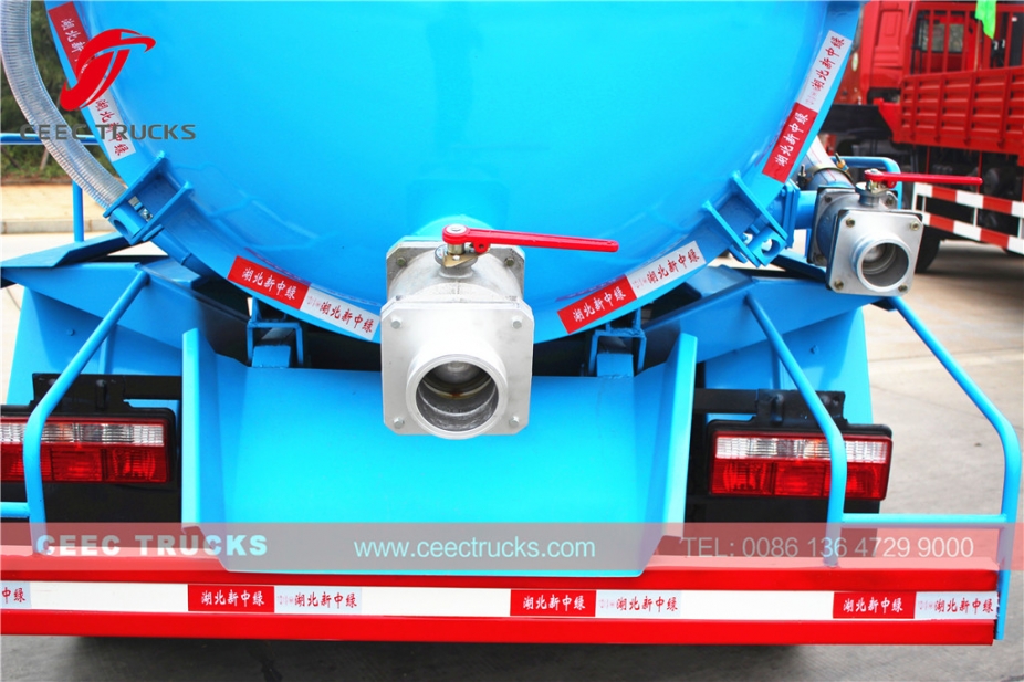 Lori sedutan lubang najis Dongfeng 8,000L