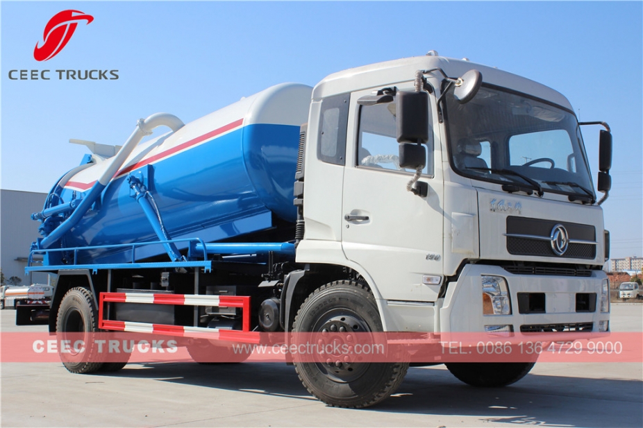 Lori pembetung vakum Dongfeng 10,000L