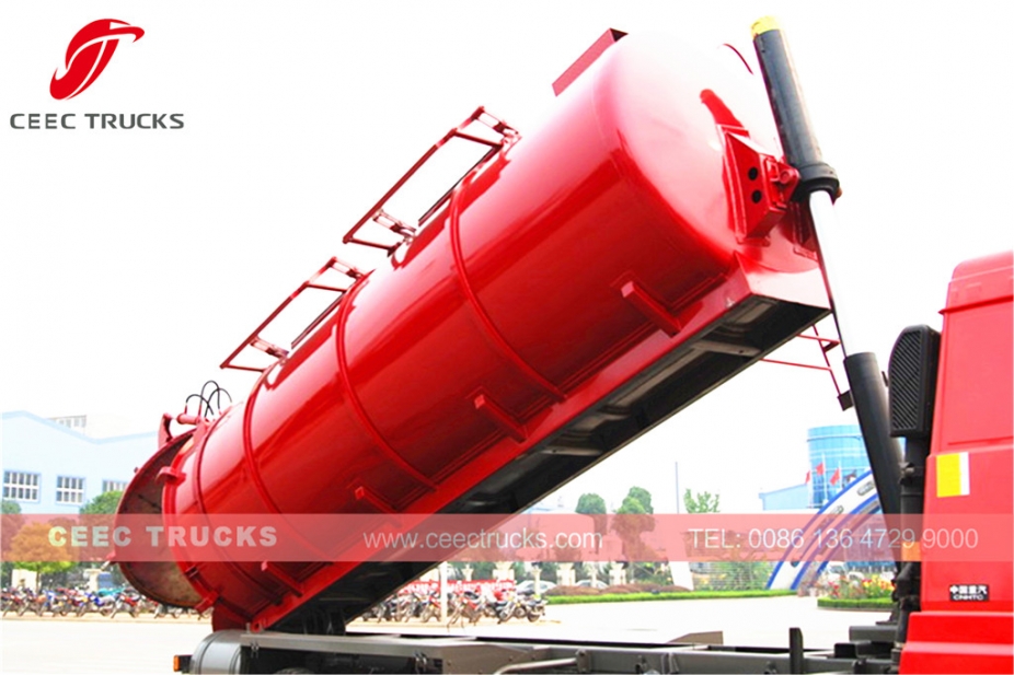 Lori pengosong lubang najis HOWO 18CBM untuk dijual