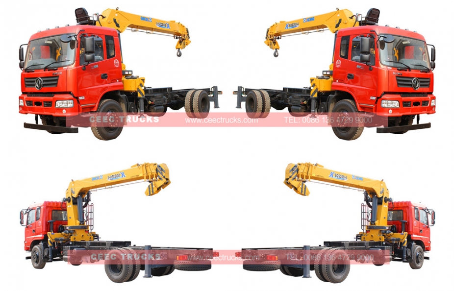 10T mobile boom crane trucks Dongfeng brand