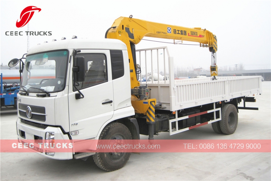 DONGFENG 8T boom crane trucks for sale