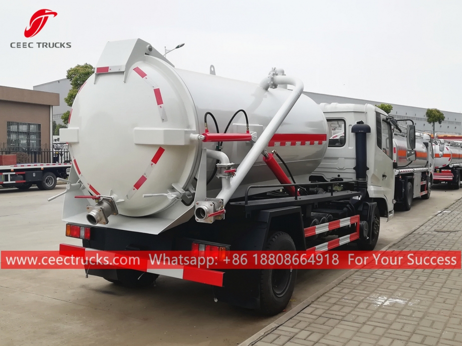 Tangki Sedutan Kumbahan 8,000 Liter Lori DONGFENG