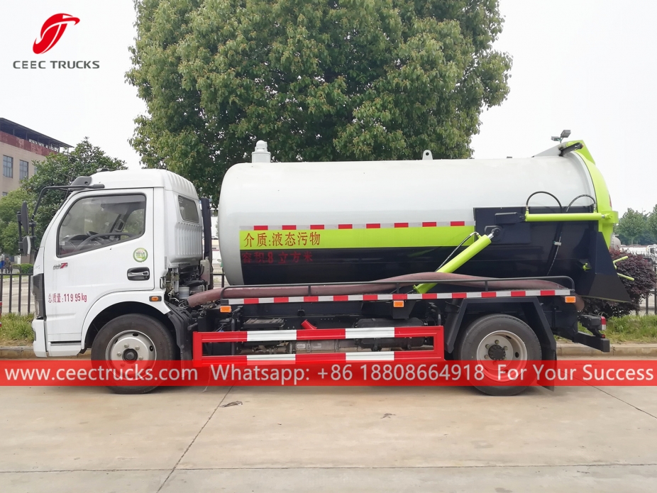 Lori Sedut Kumbahan Vakum 8,000 Liter DONGFENG