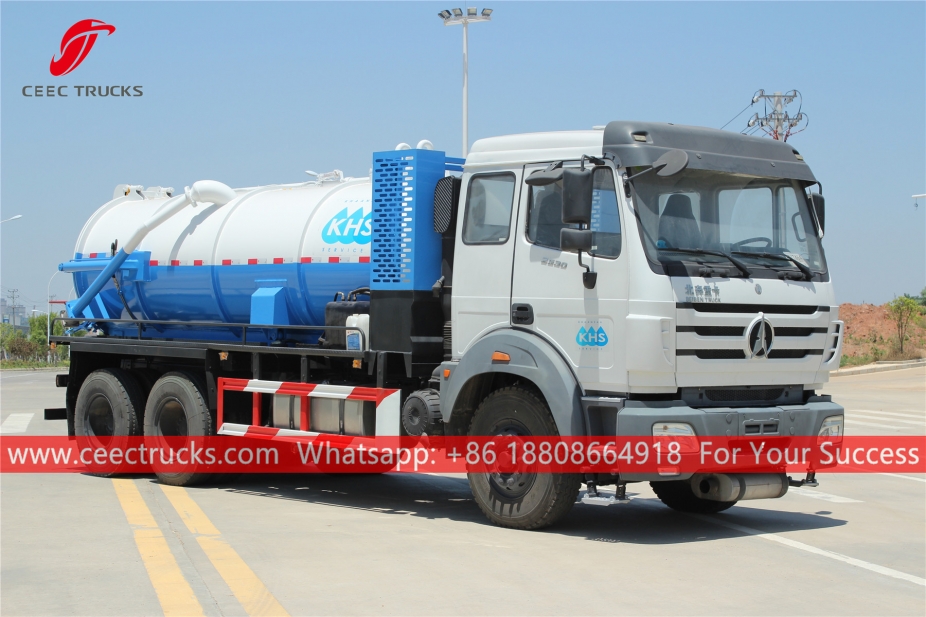 Lori Tangki Sedut Kumbahan 10,000 Liter Beiben