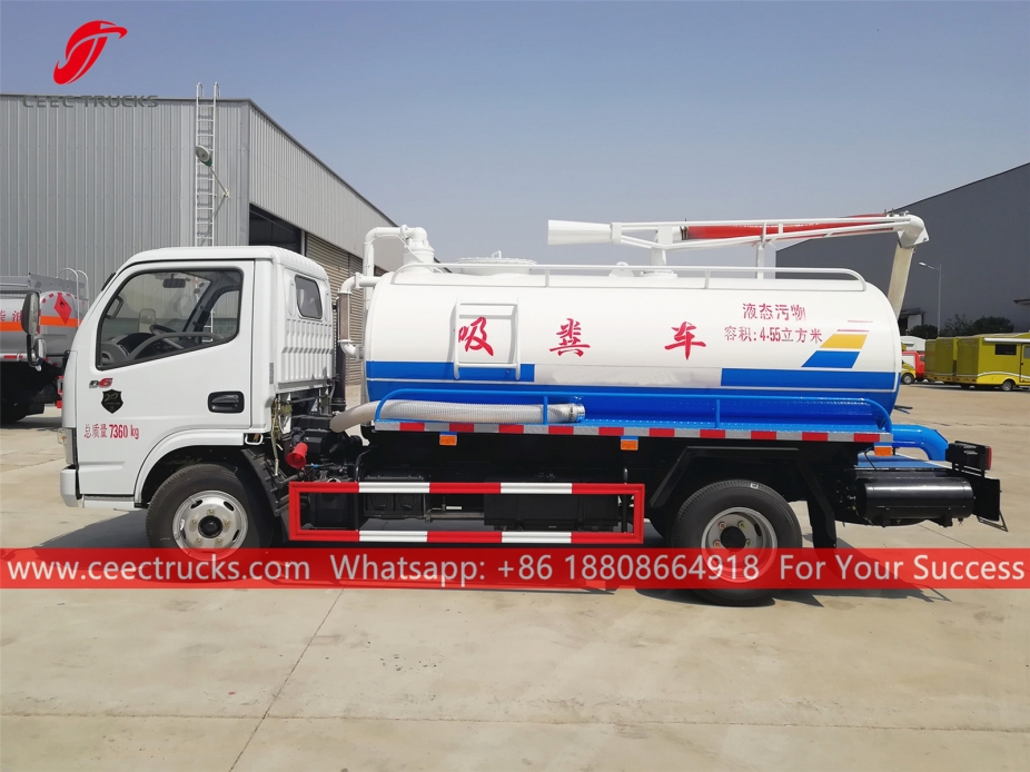 Lori Sedutan Septik 4,500 Liter DongFeng